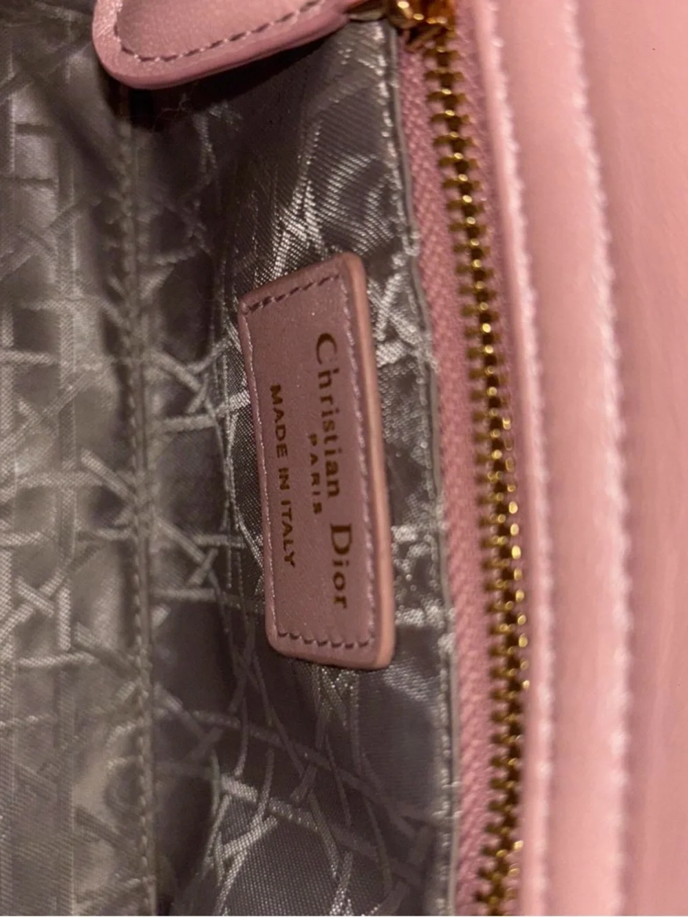 Dior Blush Quilted Leather Mini Bag with Gold Hardware - Picture 3 of 6